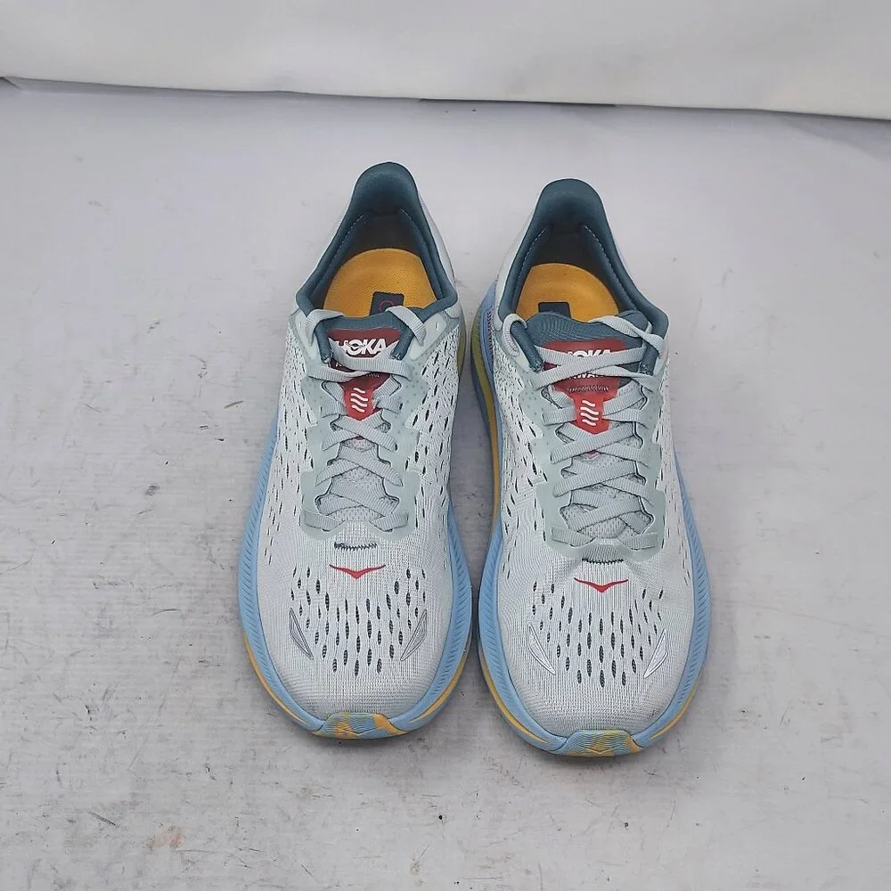 HOKA ONE ONE Blue Yellow Mens Kawana Sneaker - Picture 8 of 10